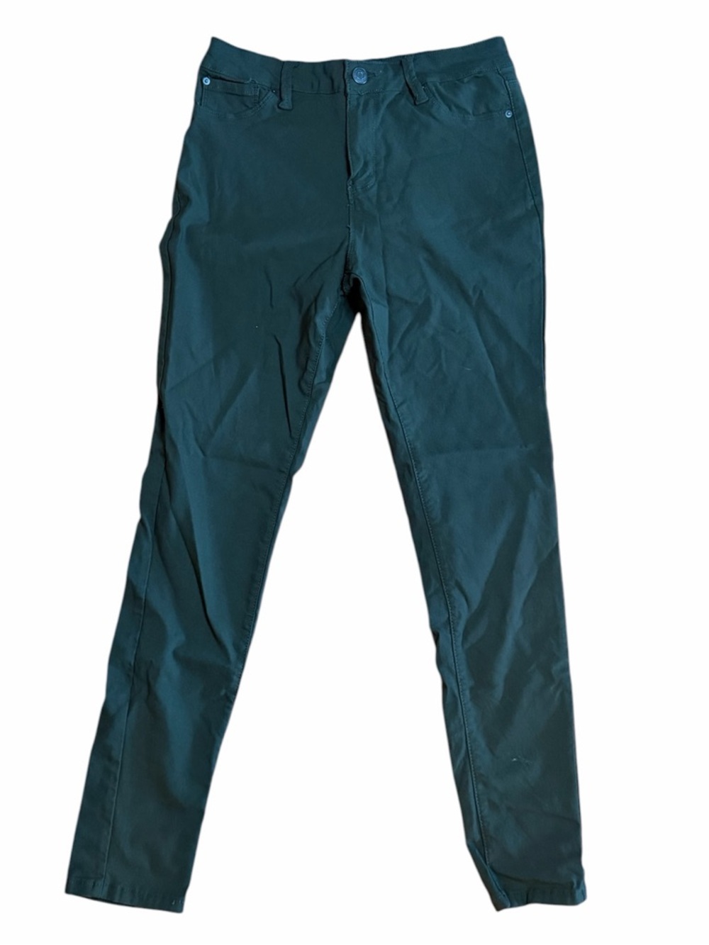 2. Forest Green Tight-Leg Pants (Jean Material) – Fits Like Size 8/10 - Picture 2 of 4